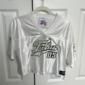 Fubu jersey crop top